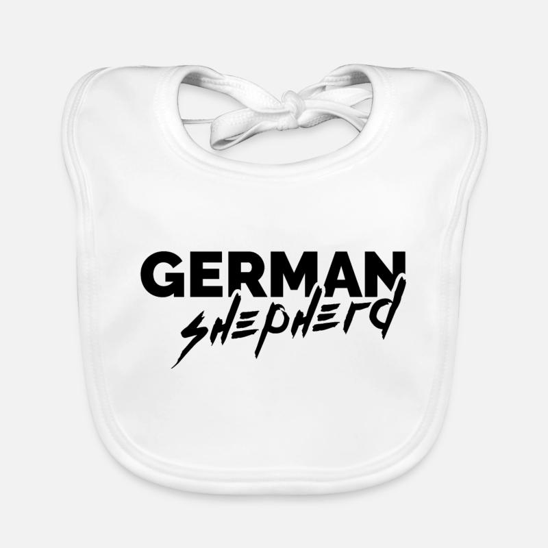 deutscher schäferhund - german shepherd Organic Baby Bibs