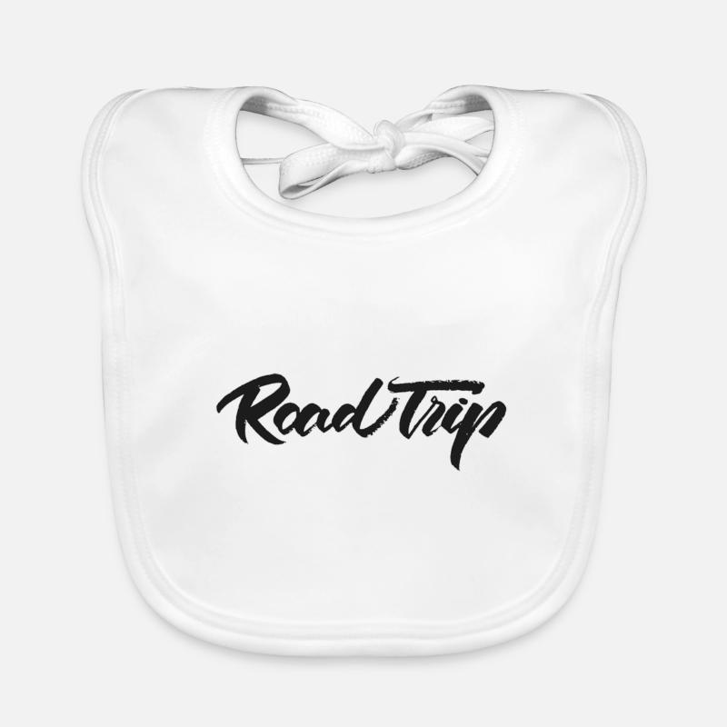 ROAD TRIP - Bavoir bio Bébé - blanc