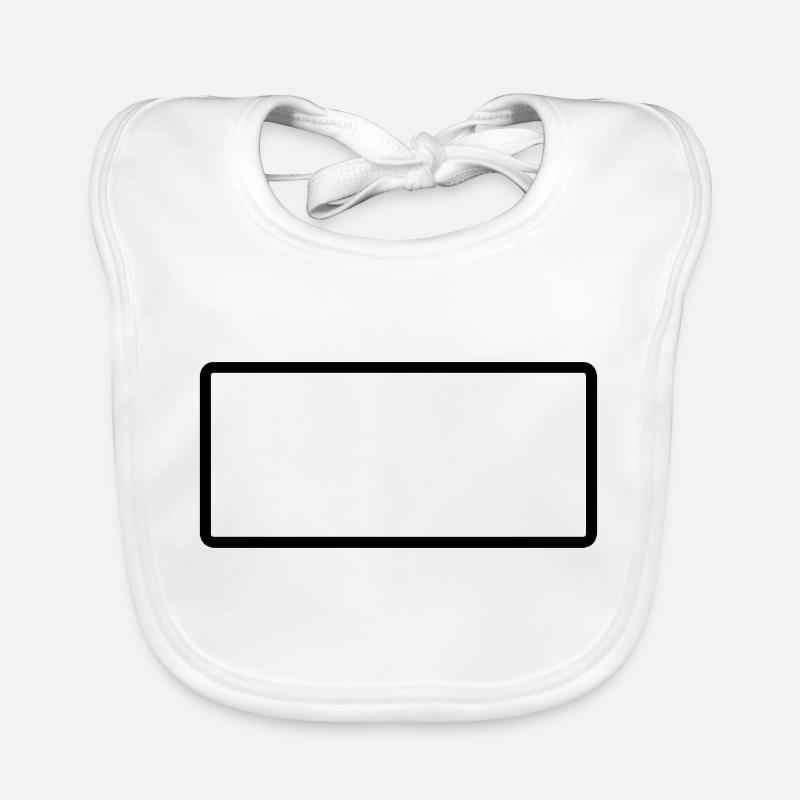 Rectangle - Rechteck - Form - Customize it ! Organic Baby Bibs