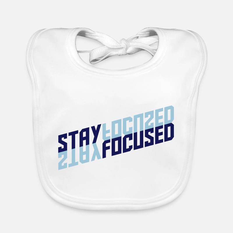 stay focused mirrored crazy reflection schat Organic Baby Bibs