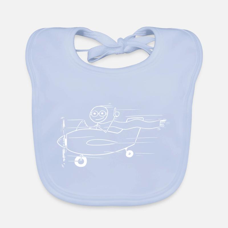 Aviation is simply beautiful Organic Baby Bibs