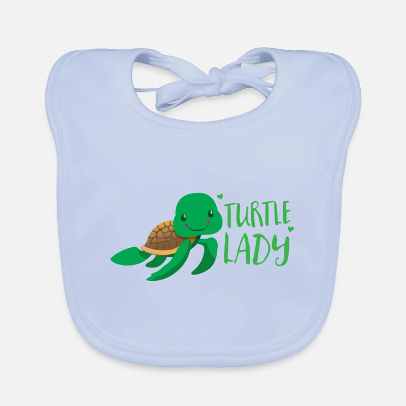 Turtle lady Organic Baby Bibs