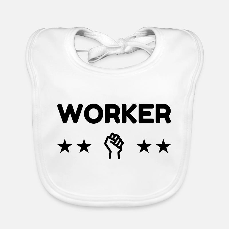 Arbeiter / Fabrik / Arbeit / Job Baby Bio-Lätzchen