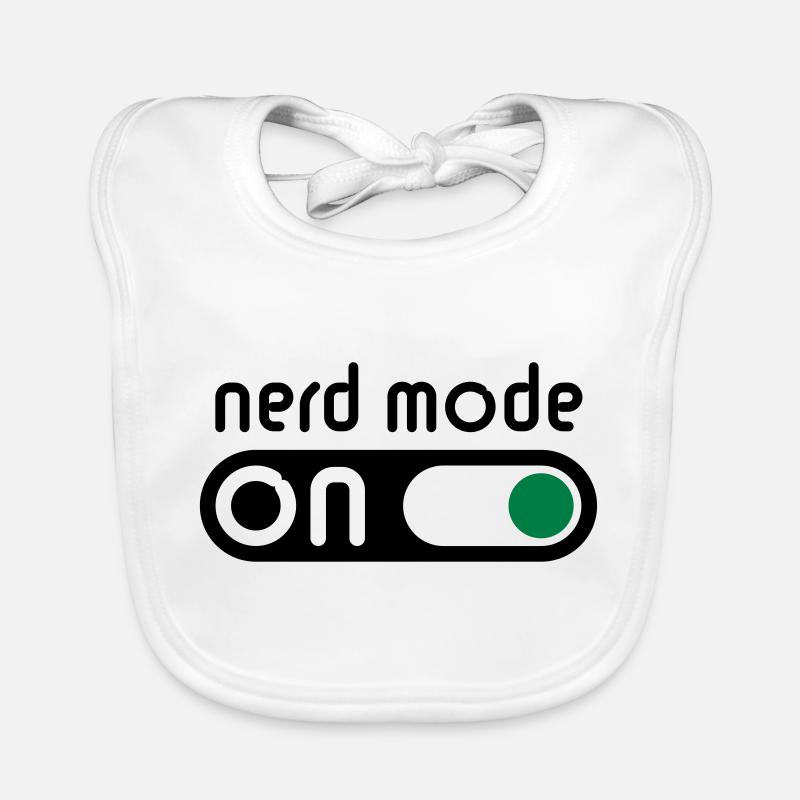 Nerd Mode On (Geek / Computerfreak) Baby Bio-Lätzchen