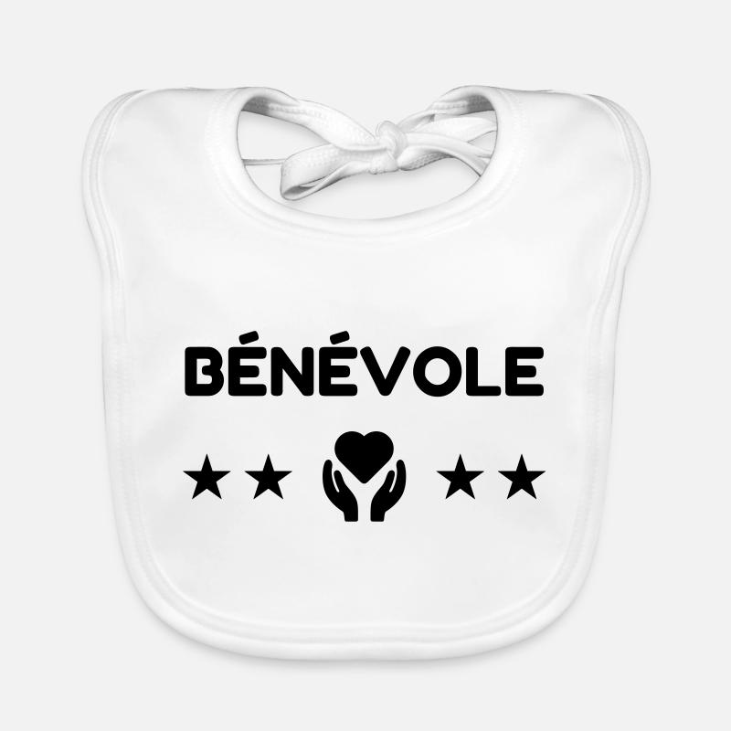 Bénévole / Humanitaire / Solidaire / Aide Bavoir bio Bébé