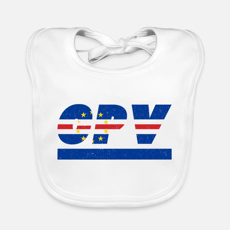 Cap-Vert Drapeau drapeau CPV Bavoir bio Bébé