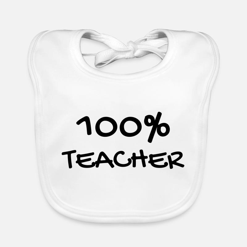 School Teacher Schule Lehrerin Ecole Prof Lehrer Organic Baby Bibs