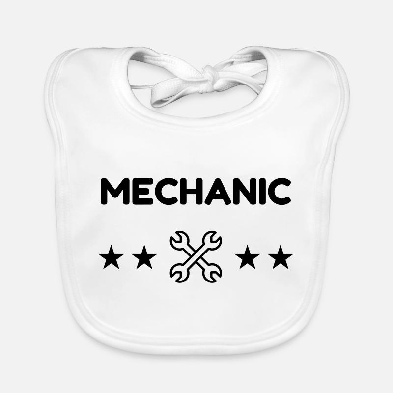 Mechanik / Mechaniker / Auto / Garage Baby Bio-Lätzchen