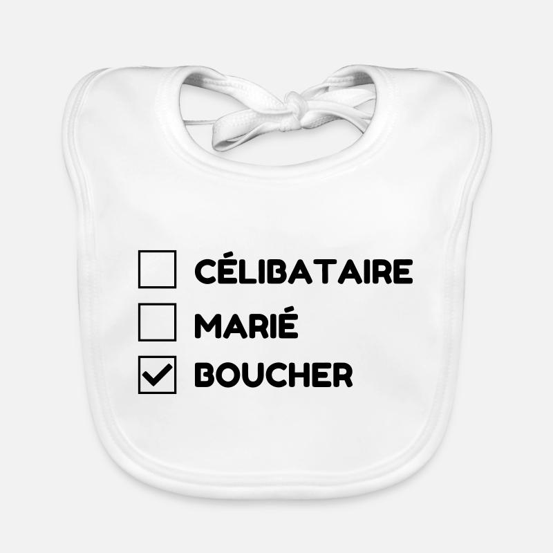 boucher / boucherie / charcutier / viande Bavoir bio Bébé