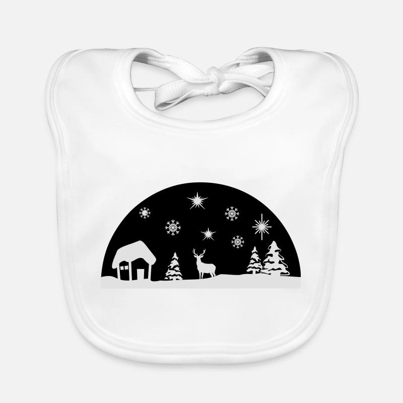 Winter, Weihnachten Baby Bio-Lätzchen