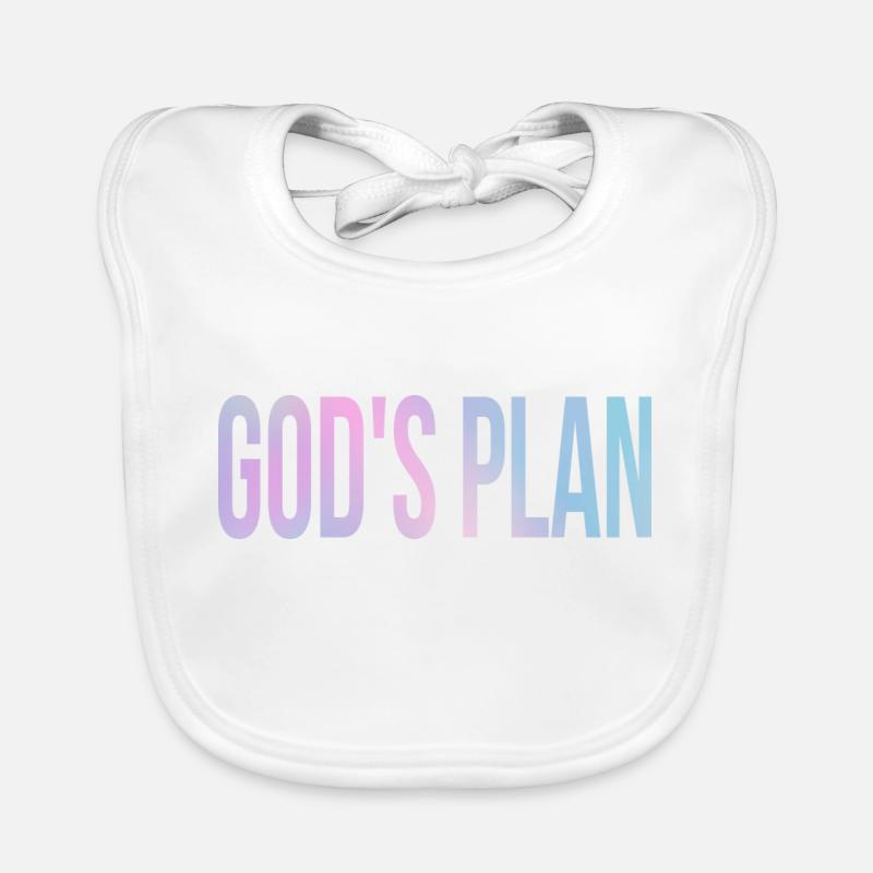 God's Plan Bavoir bio Bébé