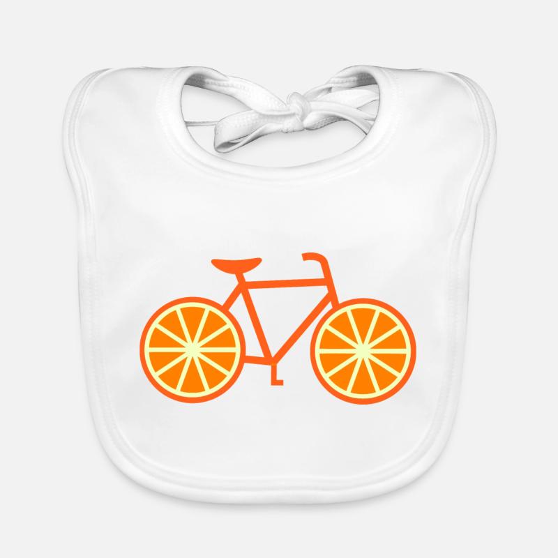 Vélo orange Bavoir bio Bébé
