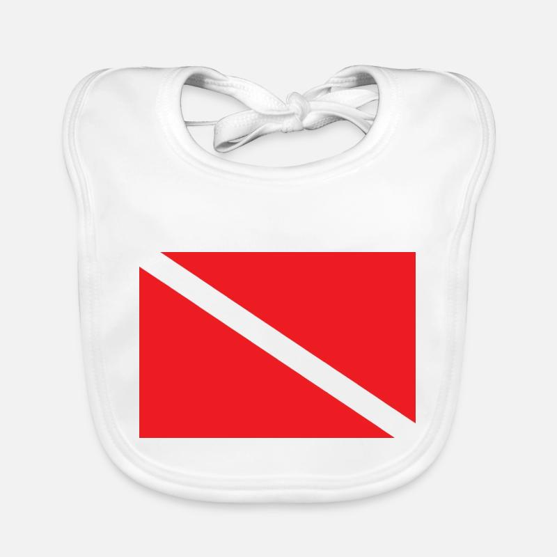 PLONGEUR PLONGEUR VERS LE BAS DRAPEAU Bavoir bio Bébé