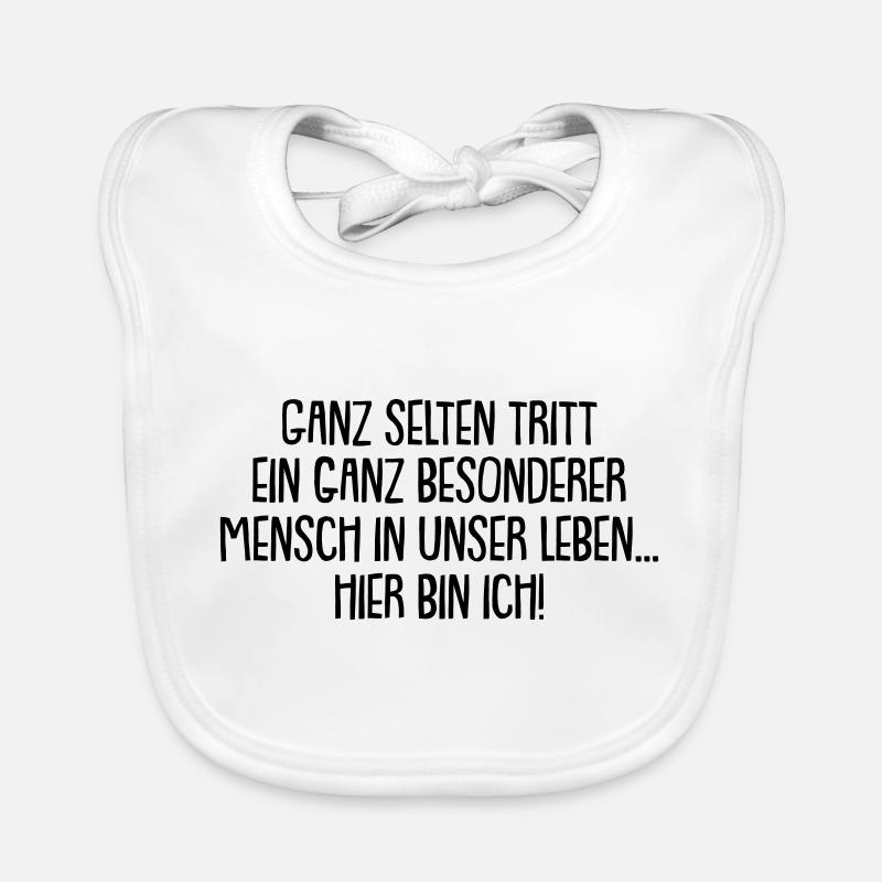 ganz besonderer mensch Baby Bio-Lätzchen