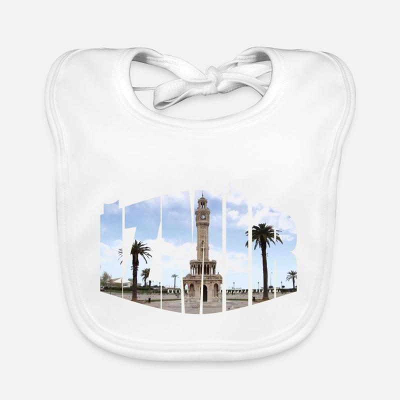 izmir uhrturm Baby Bio-Lätzchen