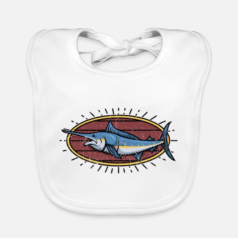 Illustration de poisson Bavoir bio Bébé