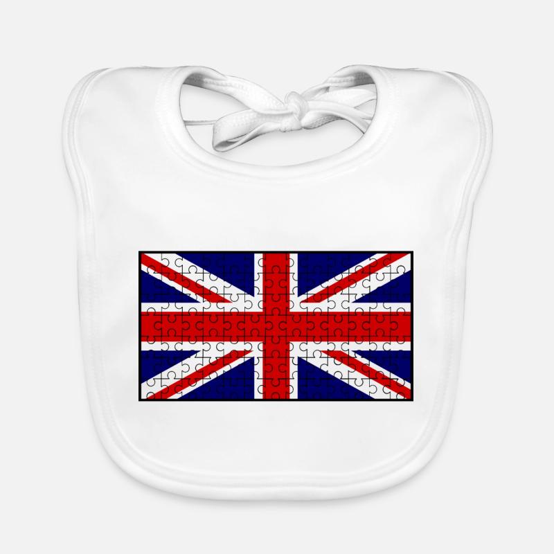 Union Jack Flagg Jigsaw Økologisk babysmekke