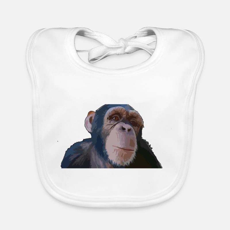 Singe mignon Bavoir bio Bébé