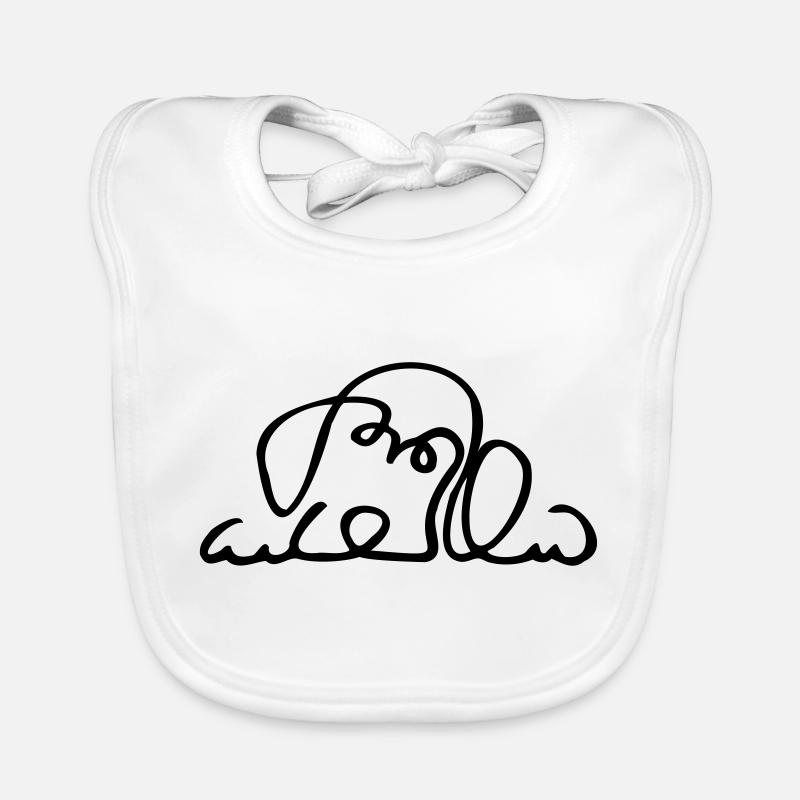 Chien mignon, chiot Bavoir bio Bébé