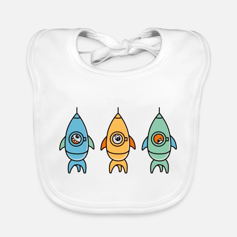 3_ROCKETS Bavoir bio Bébé