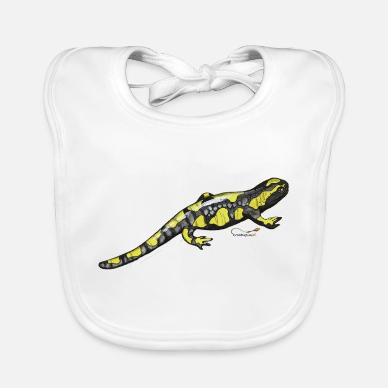 Feuersalamander Baby Bio-Lätzchen
