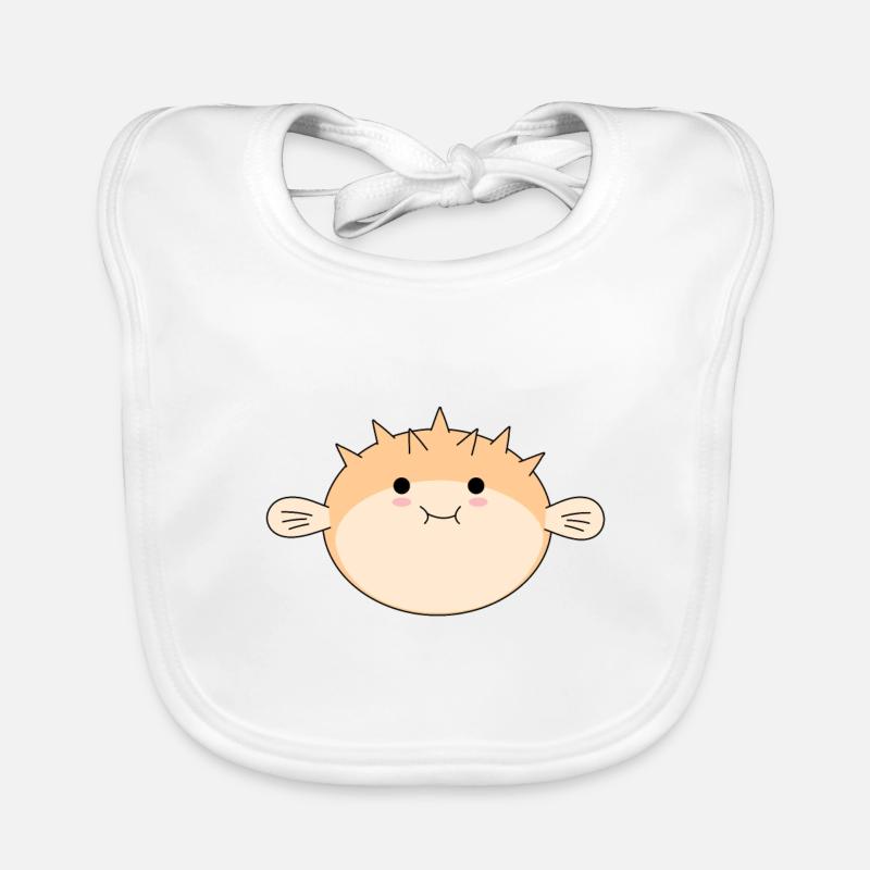 kugelfisch puffer fish Baby Bio-Lätzchen