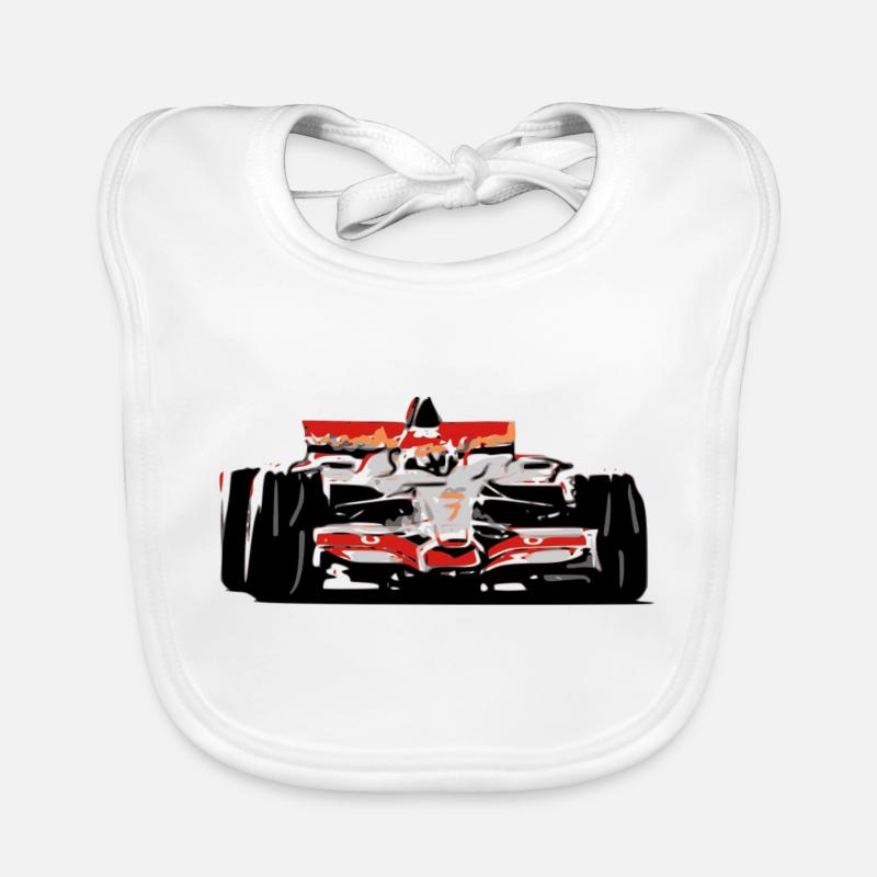 Race car Organic Baby Bibs