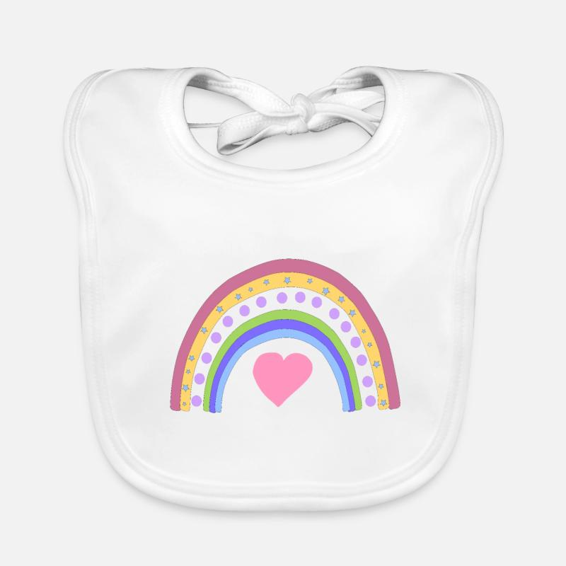 arc en ciel Bavoir bio Bébé