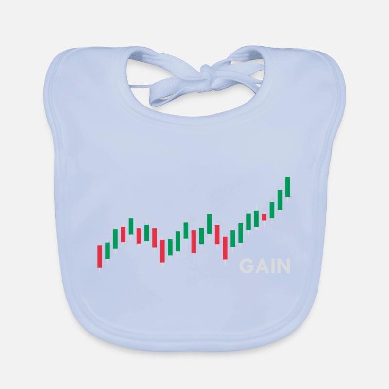 Forex Trader - Candlestick Chart - Chemise de trading Bavoir bio Bébé