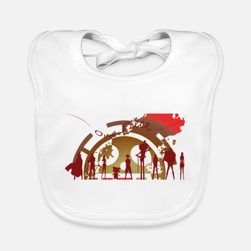 One Piece Logo Organic Baby Bibs