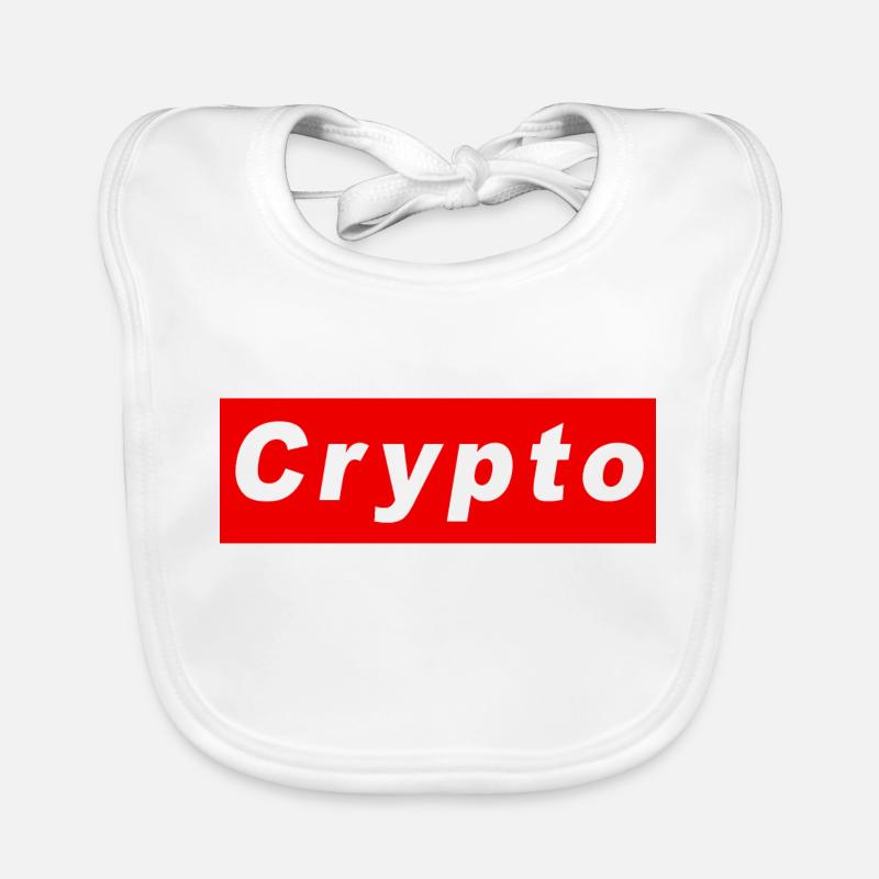Crypto logo Organic Baby Bibs