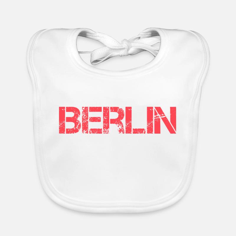 Berlin - Bavoir bio Bébé - blanc