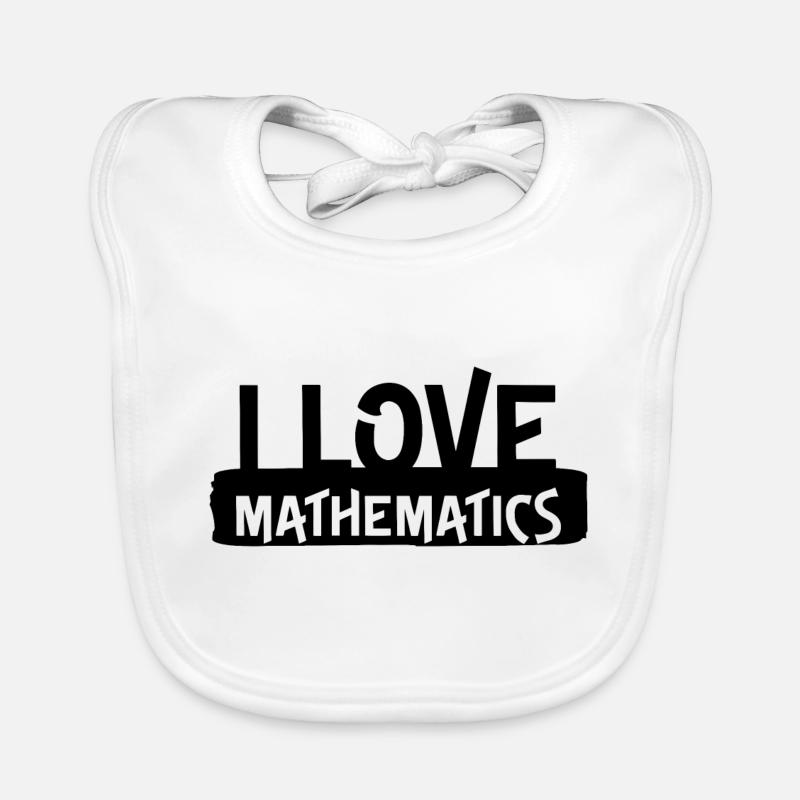 Geschenk Mathestudent / Mathestudentin Baby Bio-Lätzchen
