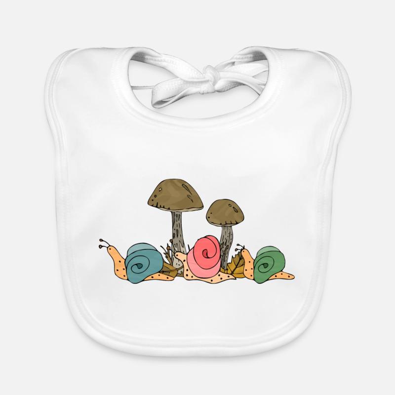 Schnecken Baby Bio-Lätzchen