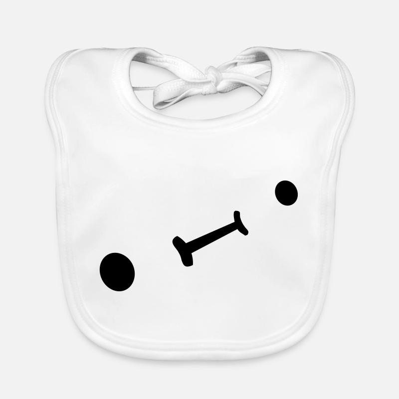 Einfaches Süßes Gesicht Baby Bio-Lätzchen