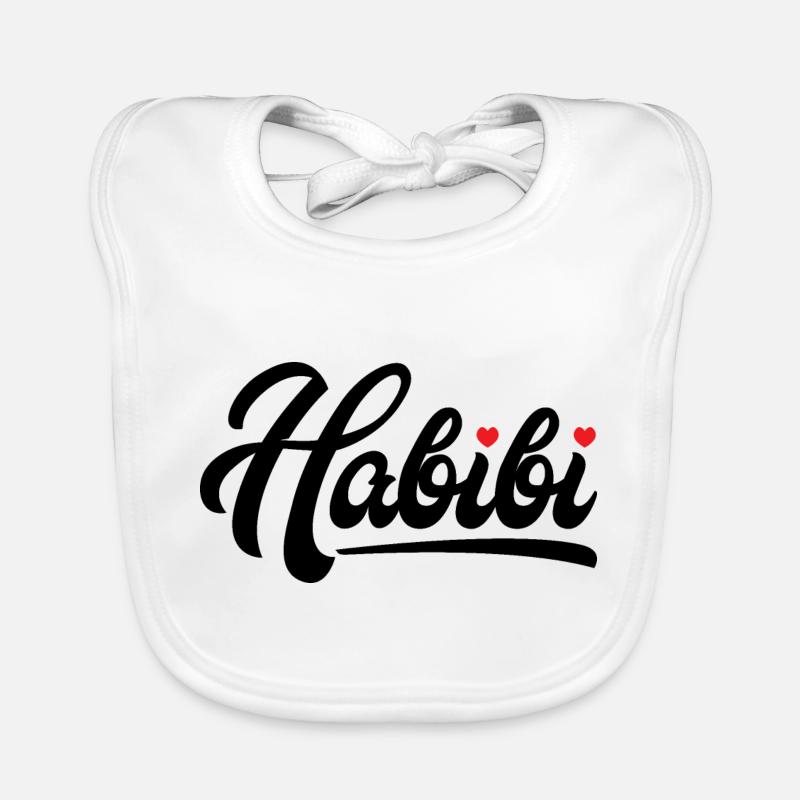 Habibi forever - Bavoir bio Bébé - blanc