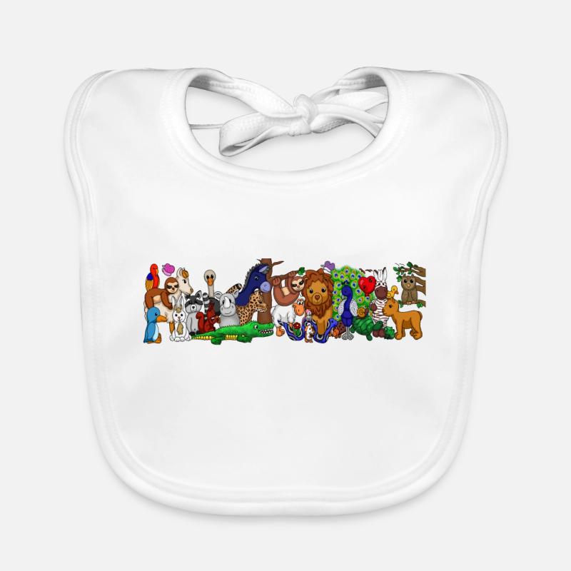 Wild animals Organic Baby Bibs