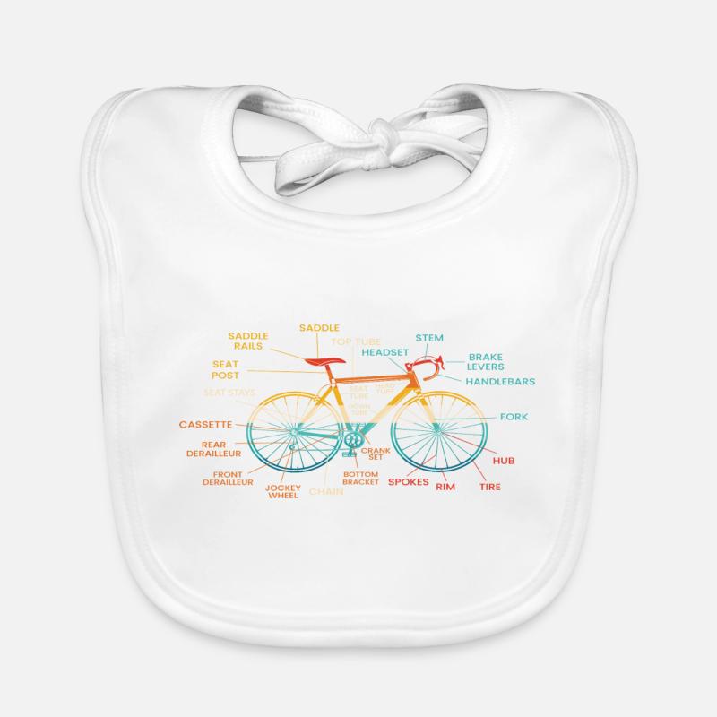 Fun Bike Design Bicycle Organic Baby Bibs