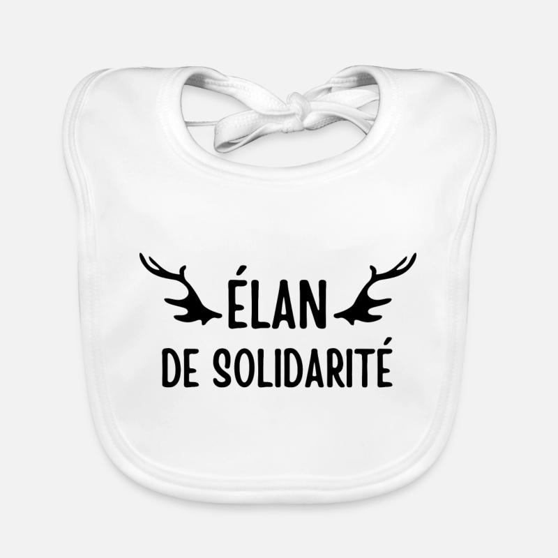 élan de solidarité Bavoir bio Bébé