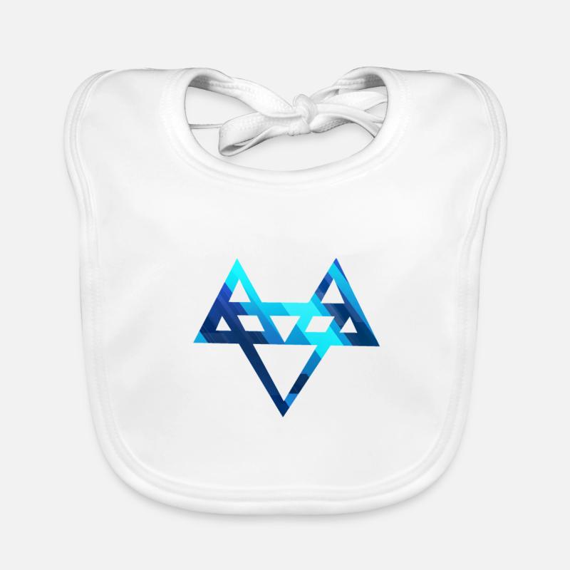 Neffex 3D Blue Logo 1 Organic Baby Bibs
