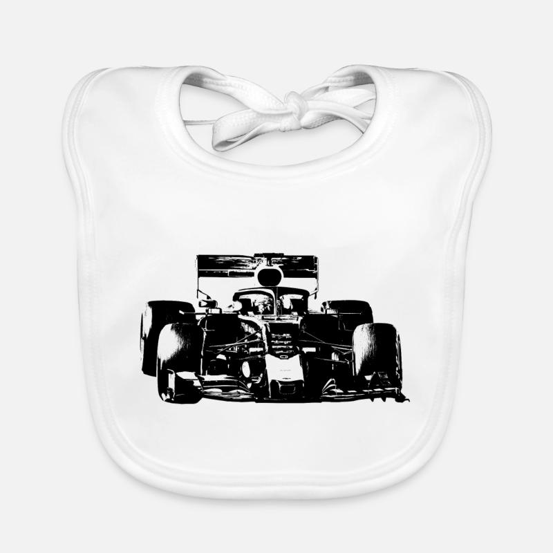Race car Organic Baby Bibs