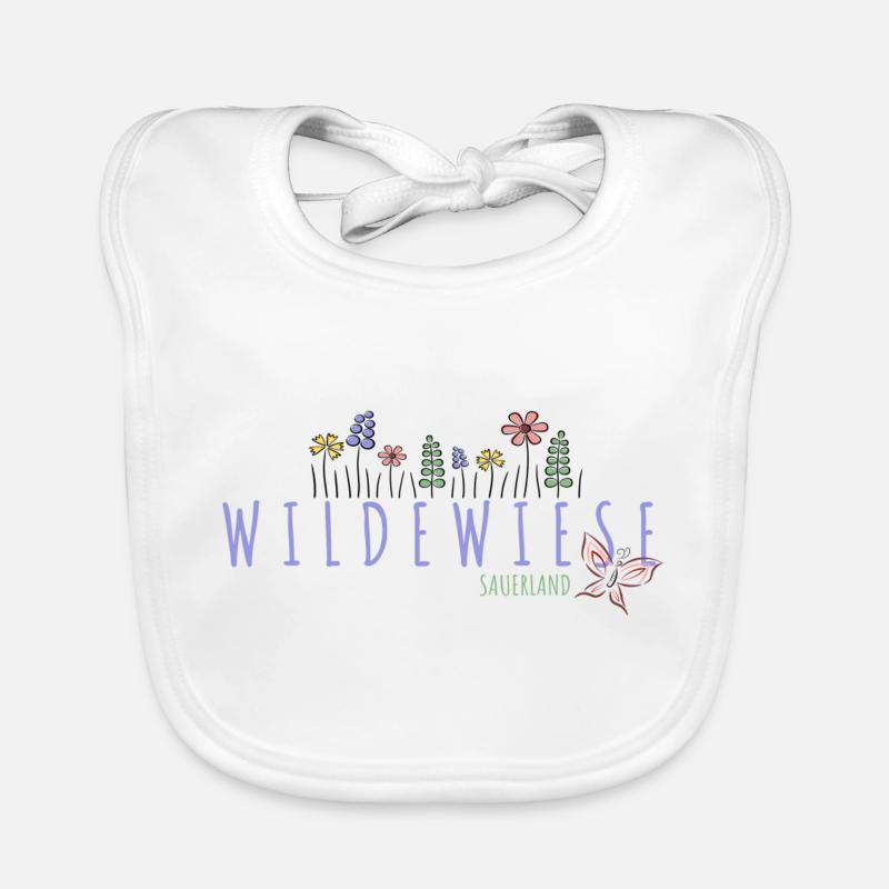 Wildewiese im Sauerland Baby Bio-Lätzchen