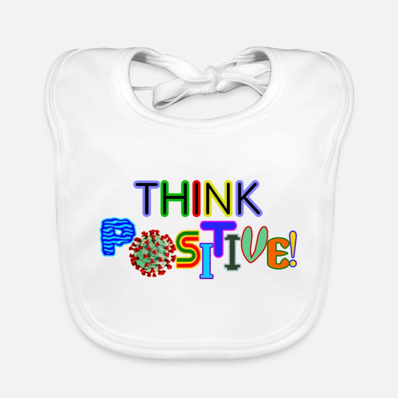 Think positive! Organic Baby Bibs