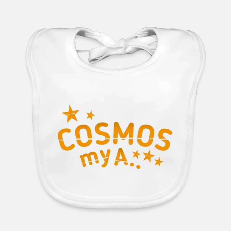 Cosmos Saying Funny Organic Baby Bibs