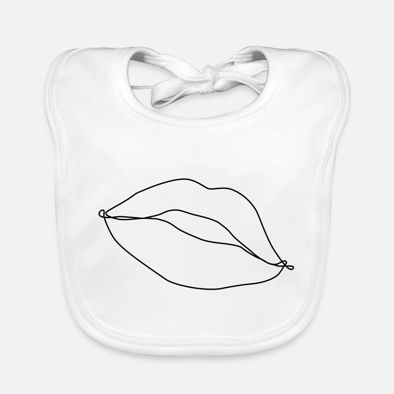 Kussmund Drawing Organic Baby Bibs