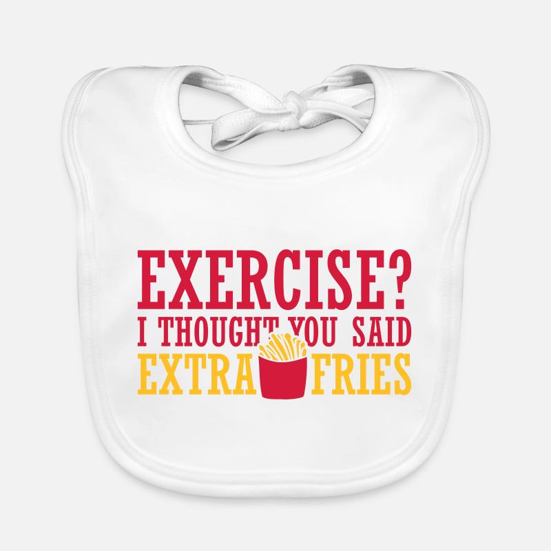 Exercice Extra Fries Citation Bavoir bio Bébé