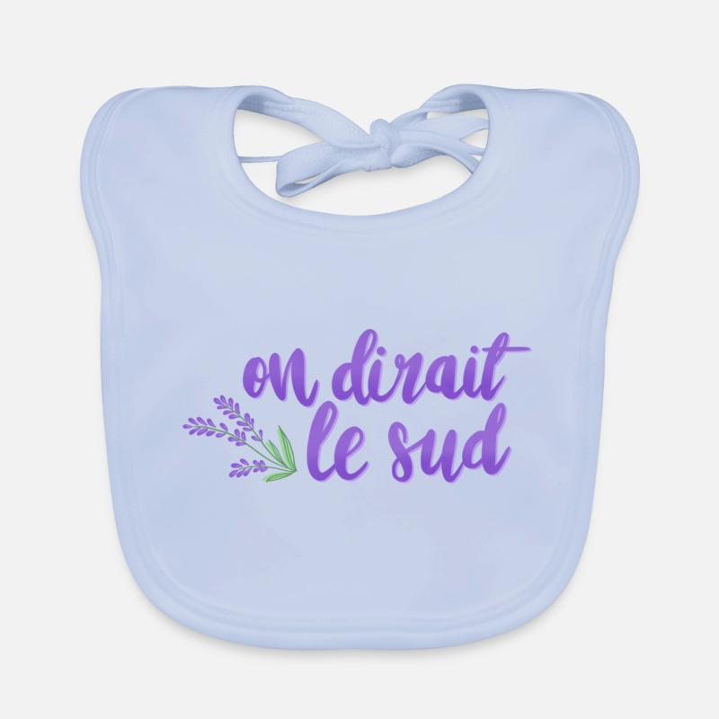 On dirait le Sud - lavandes Bavoir bio Bébé
