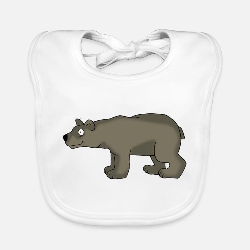 Bear 3 Organic Baby Bibs