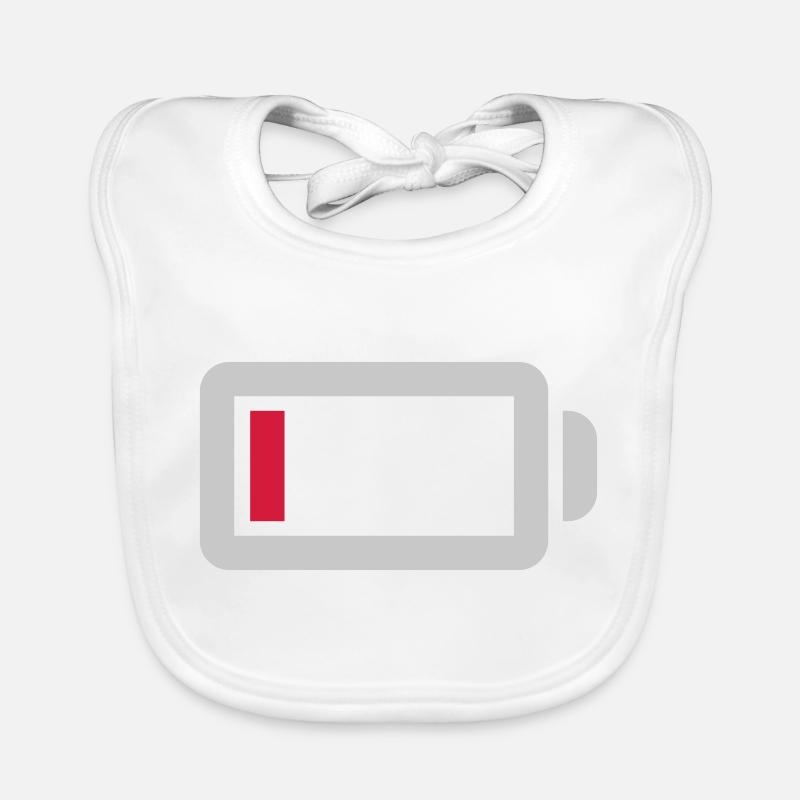 No power battery empty Organic Baby Bibs