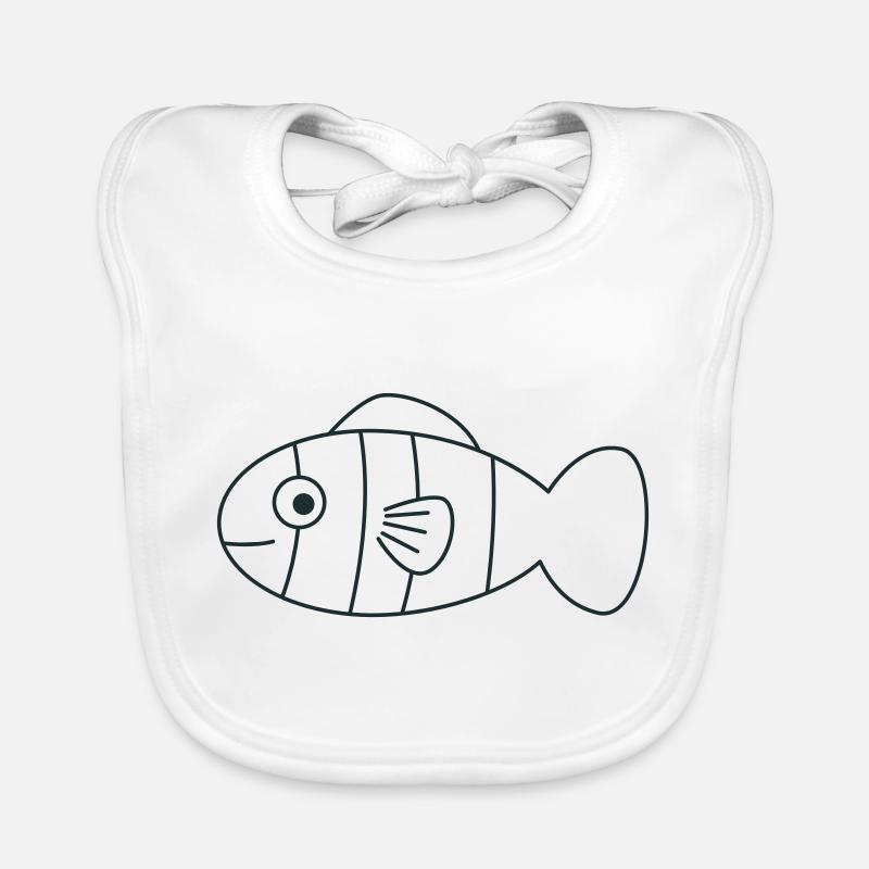 Poisson dopey rond Bavoir bio Bébé